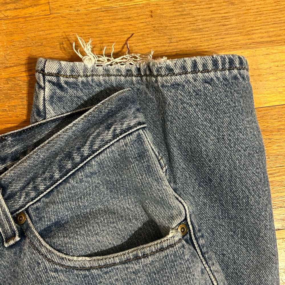 LL Bean Double L Classic Fit Flannel Lined Mens Denim Jeans Size 40 X 29 - Picture 5 of 6